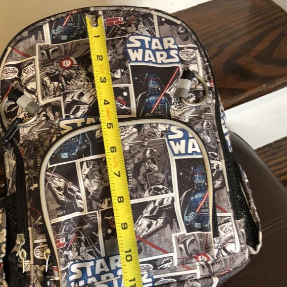 STAR WARS Black & White Comic Strip Adjustable Strap Knapsack Back Pack Unisex - Picture 5 of 13